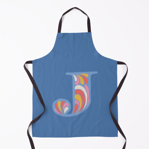 Item preview, Letter J Fancy Monogram Hippie Initial Blue designed and sold by everything4eva.