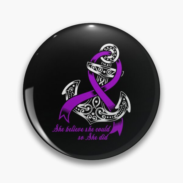 Item preview, Alzheimers Awareness She Believe She Could So She Did Alzheimers Awareness Peach Ribbon Warrior designed and sold by OtiliaNikolaus.