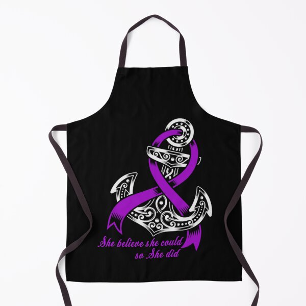 Item preview, Alzheimers Awareness She Believe She Could So She Did Alzheimers Awareness Peach Ribbon Warrior designed and sold by OtiliaNikolaus.