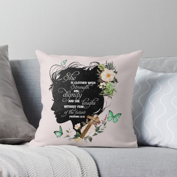Item preview, She Is Clothed With Strength And Dignity Proverbs 31-25 designed and sold by leshiarivers.
