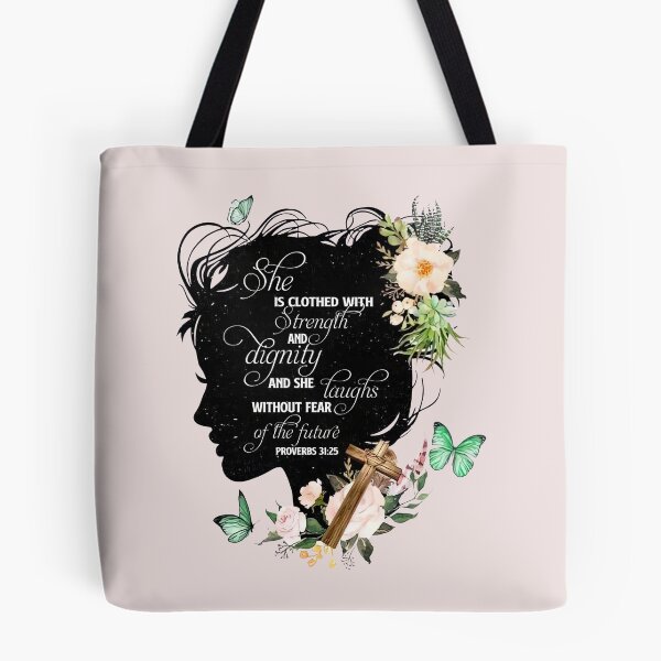 Item preview, She Is Clothed With Strength And Dignity Proverbs 31-25 designed and sold by leshiarivers.