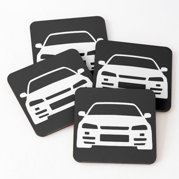 Item preview, Nissan Skyline R34 GTR white silhouette designed and sold by EdimDesign.