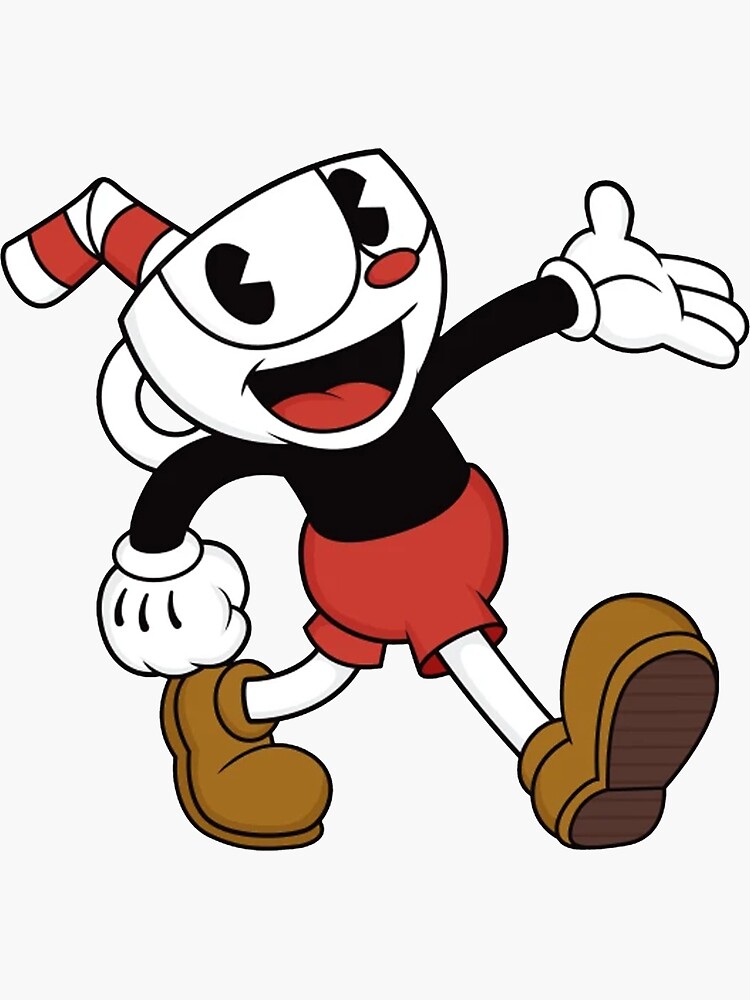 Cuphead Sticker For Sale By Diegorussell Redbubble