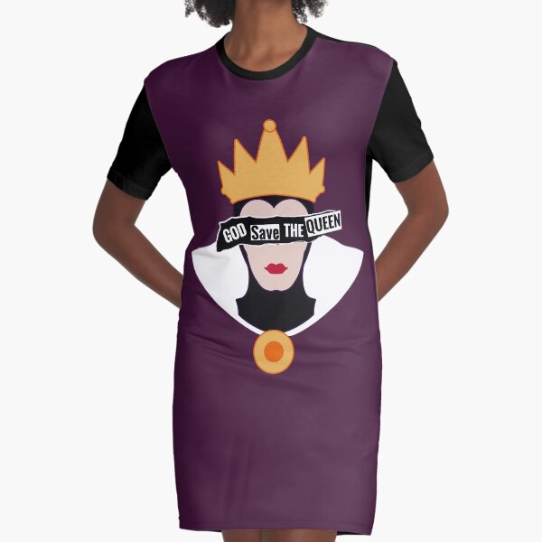 God save the Evil Queen Graphic T-Shirt Dress
