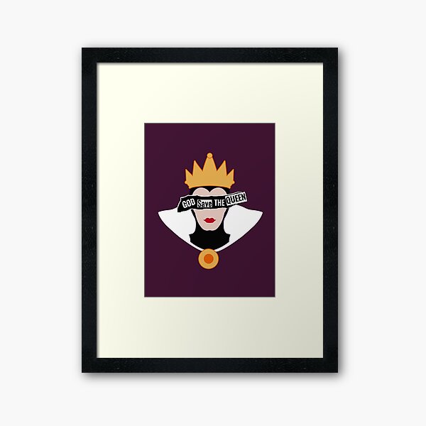 God save the Evil Queen Framed Art Print