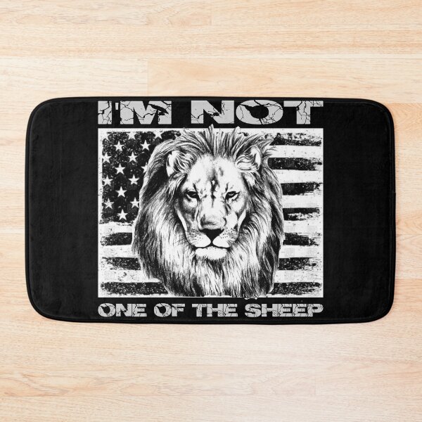 Item preview, I'm Not One of the Sheep T-shirt, Political Tee Shirt, American Pride Shirt, American Flag, Lion Head, Constitution, 2nd Amendment, America designed and sold by SassyFavorites.
