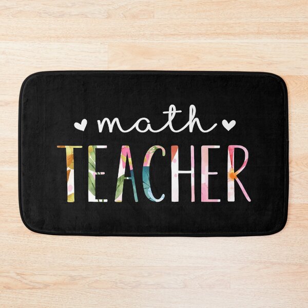 Item preview, Math Teacher Cute Floral Design designed and sold by AlbredaAE.