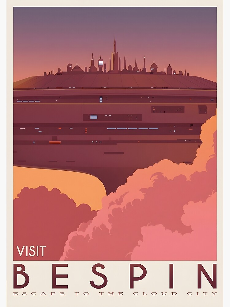 "Visit Bespin" Poster for Sale by rutherfordkaya Redbubble