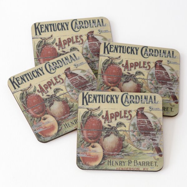 Item preview, dark academia orchard retro advertisement red cardinal french country apple designed and sold by LEILA ART SPACE.