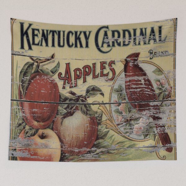 Item preview, dark academia orchard retro advertisement red cardinal french country apple designed and sold by LEILA ART SPACE.