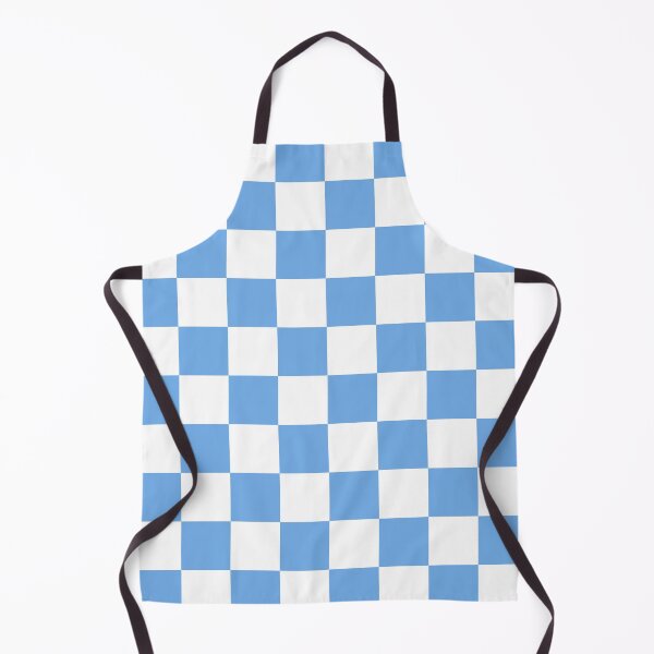 Item preview, Light blue and white square checkered pattern. Chessboard. Checkerboard. Check pattern designed and sold by Opalaeo.