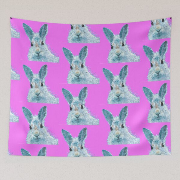 Item preview, Curious Rabbit painting  designed and sold by MatsonArtDesign.