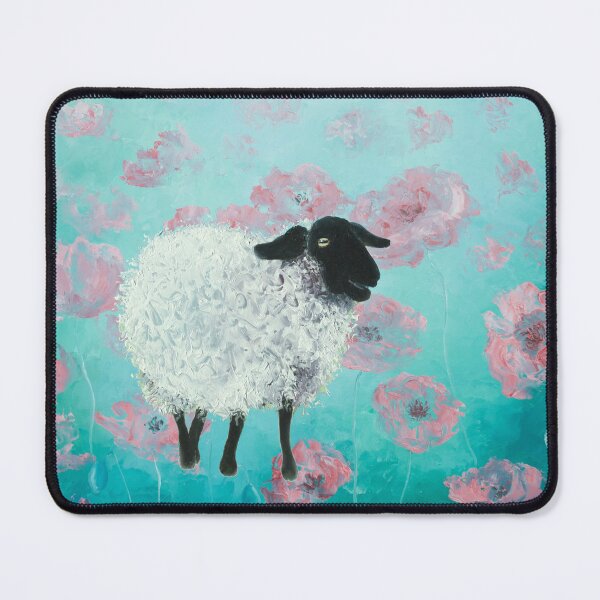 Item preview, Suffolk sheep in a garden of poppies designed and sold by MatsonArtDesign.