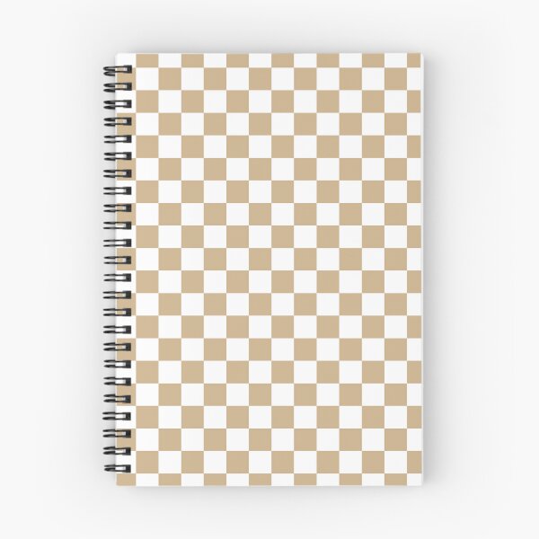 Item preview, Tan and white square checkered pattern. Chessboard. Checkerboard. Check pattern designed and sold by Opalaeo.