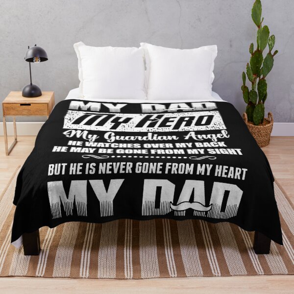 Item preview, My Dad My Hero My Guardian Angel He Watches Over My Back designed and sold by Makebashington.