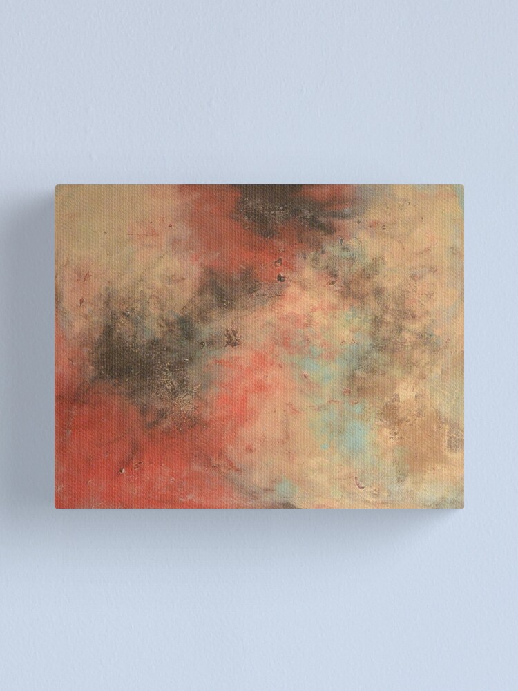 Large Abstract Painting Orange Love Canvas Wall Art Picture Print
