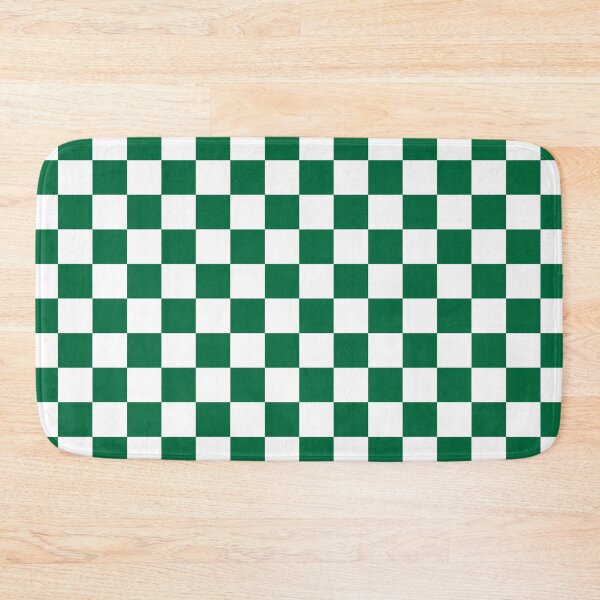 Item preview, Green and white square checkered pattern. Chessboard. Checkerboard. Check pattern designed and sold by Opalaeo.