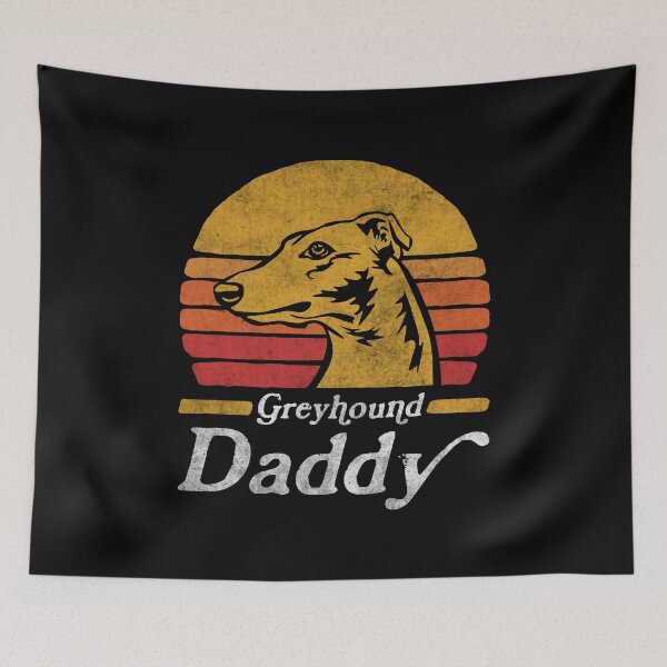 Item preview, Retro Vintage English Greyhound Daddy designed and sold by More Cute Dogs.
