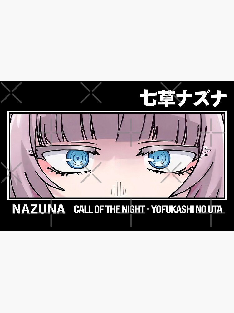 Call of the Night or Yofukashi no Uta Anime Characters Nazuna Nanakusa Face  without Eyes in Cool 4 Panels Pop Art Style - Nazuna - Posters and Art  Prints