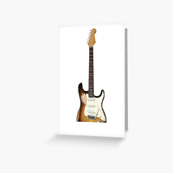Impression rigide avec l'œuvre « Guitare guitare électrique guitariste  cadeau guitariste » de l'artiste Lenny Stahl