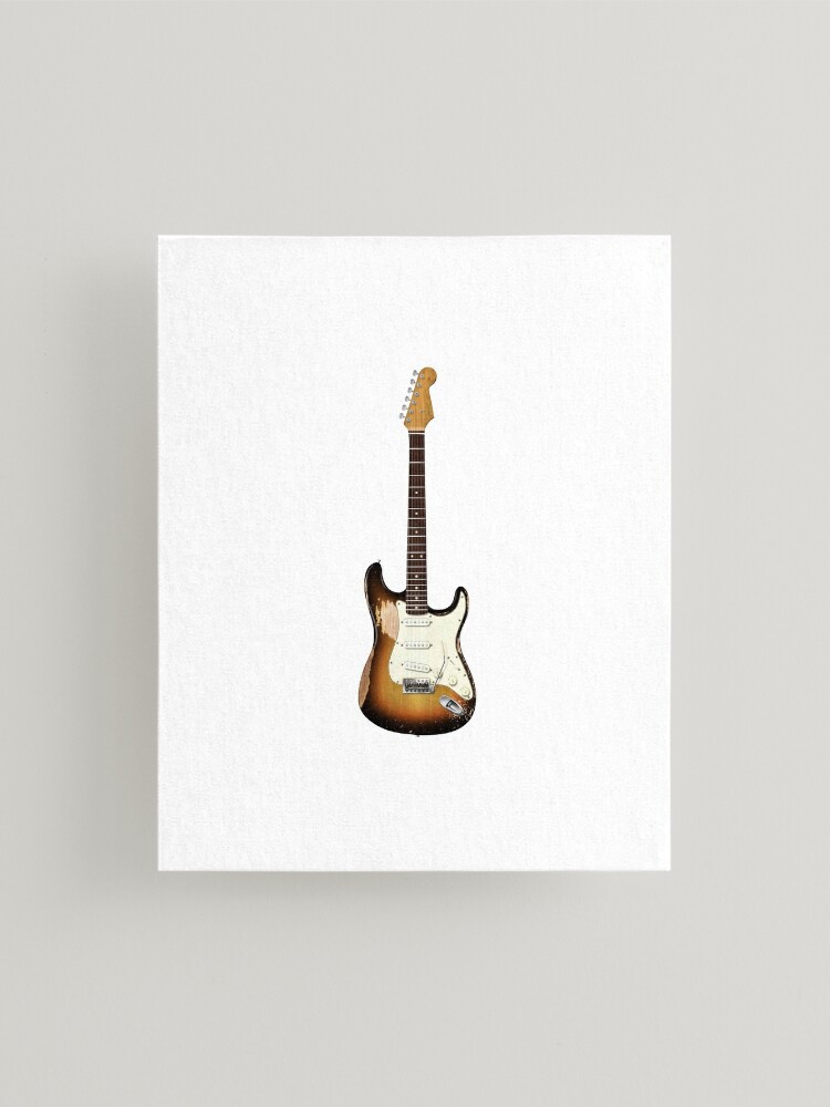 John Frusciante Stratocaster electric guitar | Mounted Print