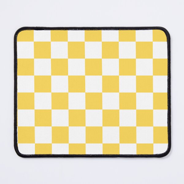 Item preview, Yellow and white square checkered pattern. Chessboard. Checkerboard. Check pattern designed and sold by Opalaeo.
