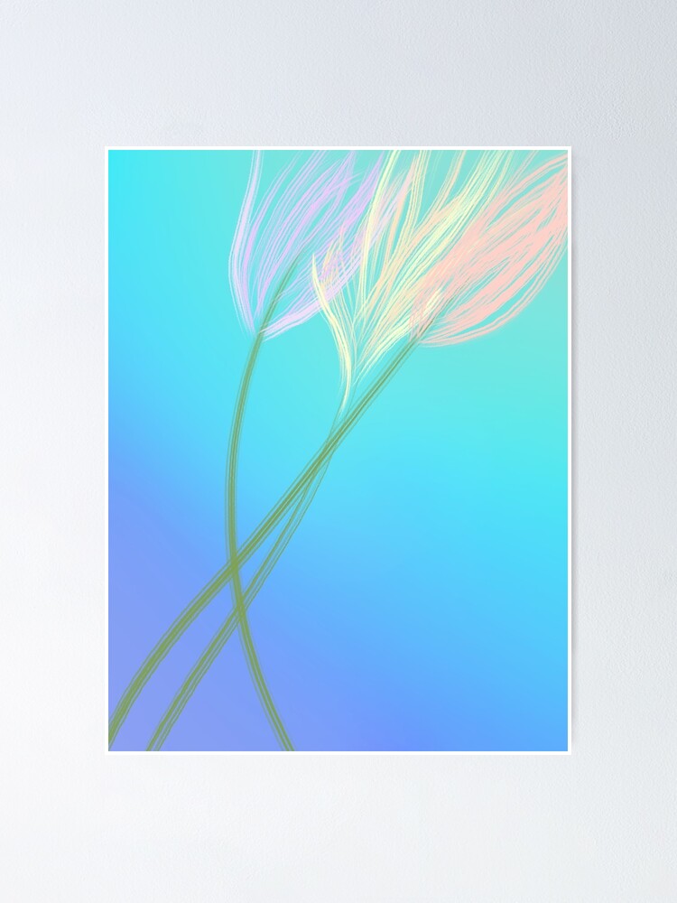 "Dip Dye Flowers" Poster for Sale by thecraftybird Redbubble