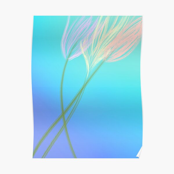 "Dip Dye Flowers" Poster for Sale by thecraftybird Redbubble