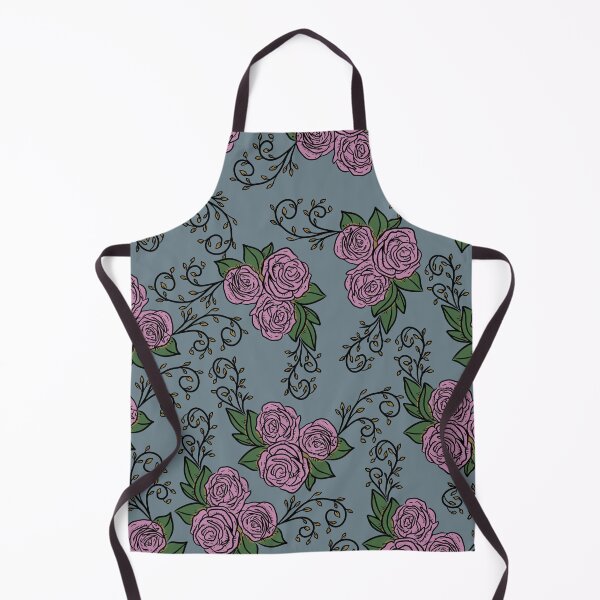 Item preview, Vintage Pink Rose Floral Pattern On Grey designed and sold by GraphicsClub.