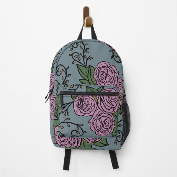 Item preview, Vintage Pink Rose Floral Pattern On Grey designed and sold by GraphicsClub.