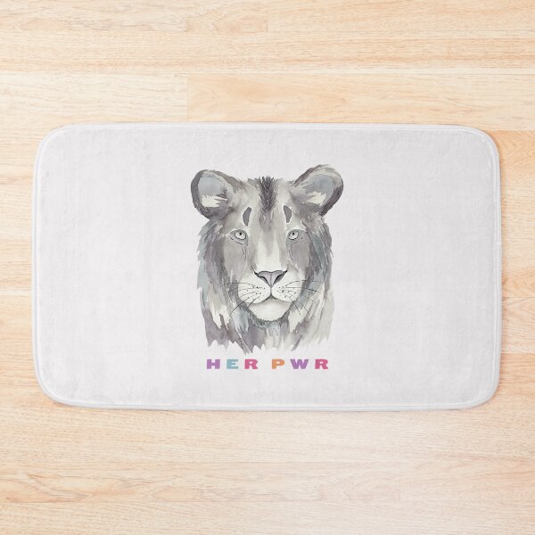 Item preview, Her Pwr | Power to Girls | Black & White Lioness designed and sold by SpeakLifeHQ.