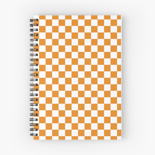 Item preview, Orange and white square checkered pattern. Chessboard. Checkerboard. Check pattern designed and sold by Opalaeo.