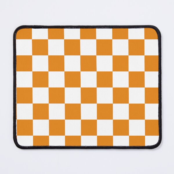 Item preview, Orange and white square checkered pattern. Chessboard. Checkerboard. Check pattern designed and sold by Opalaeo.