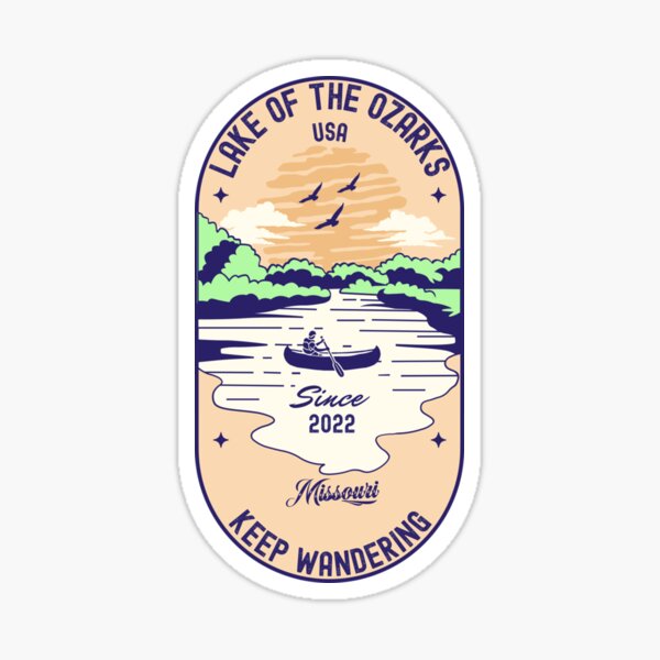 Lake Of The Ozarks Missouri Sticker Sticker For Sale By Crystelintz Redbubble 9347