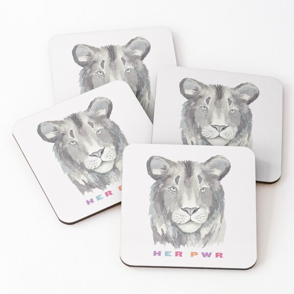 Item preview, Her Pwr | Power to Girls | Black & White Lioness designed and sold by SpeakLifeHQ.