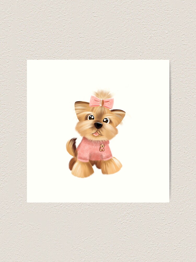 Yorkie Bucket Hat - Cartoon Yorkie Bucket Hat - Cartoon
