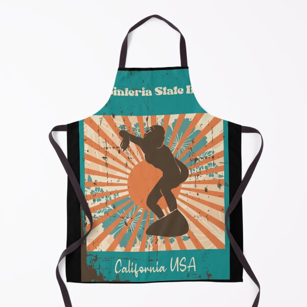 Item preview, Carpinteria State Beach Retro Surfer Girl designed and sold by LanikaiBeach.