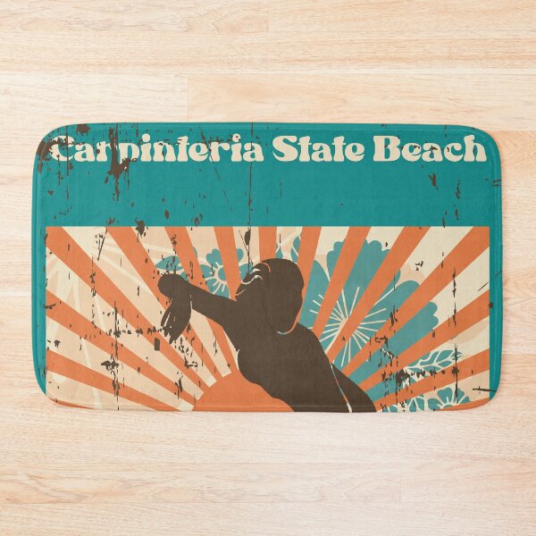 Item preview, Carpinteria State Beach Retro Surfer Girl designed and sold by LanikaiBeach.