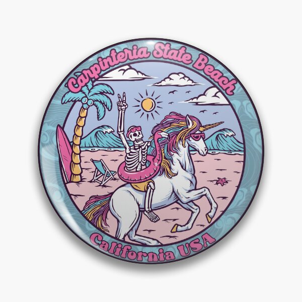 Item preview, Carpinteria State Beach Esqueleto Unicornio designed and sold by LanikaiBeach.