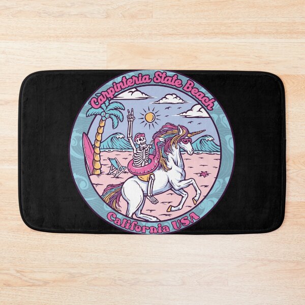 Item preview, Carpinteria State Beach Skeleton Unicorn designed and sold by LanikaiBeach.