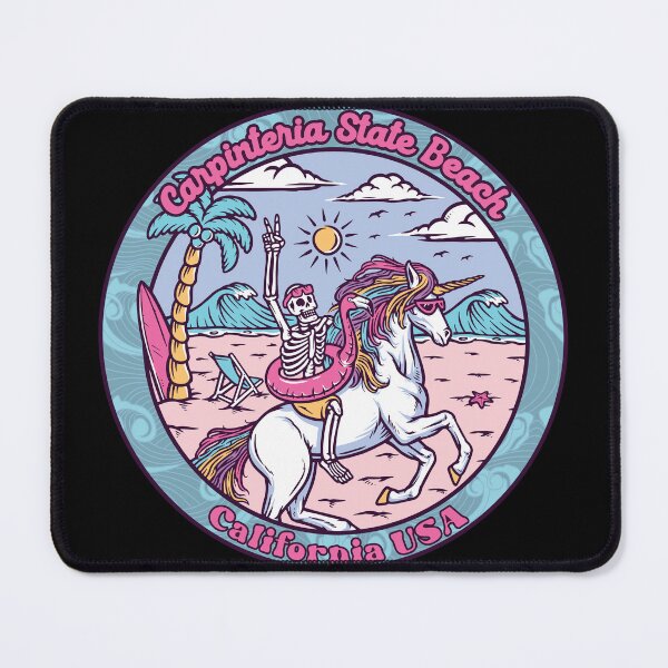 Item preview, Carpinteria State Beach Skeleton Unicorn designed and sold by LanikaiBeach.