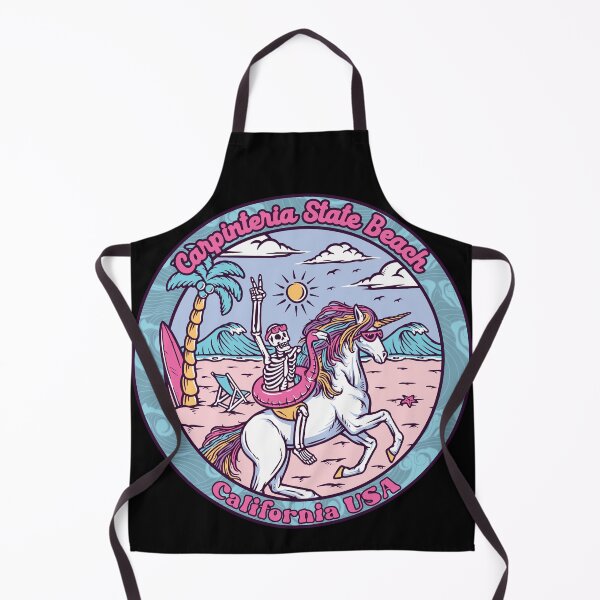 Item preview, Carpinteria State Beach Skeleton Unicorn designed and sold by LanikaiBeach.