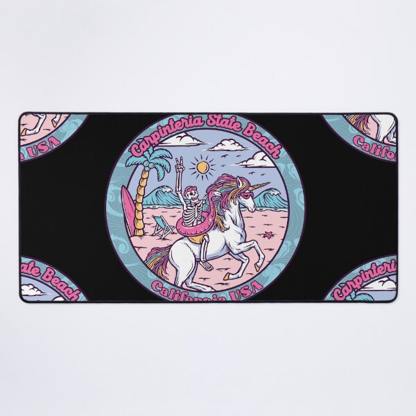 Item preview, Carpinteria State Beach Skeleton Unicorn designed and sold by LanikaiBeach.