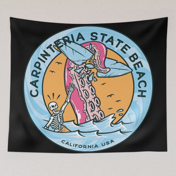 Item preview, Carpinteria State Beach Tentacle Surfboard  designed and sold by LanikaiBeach.