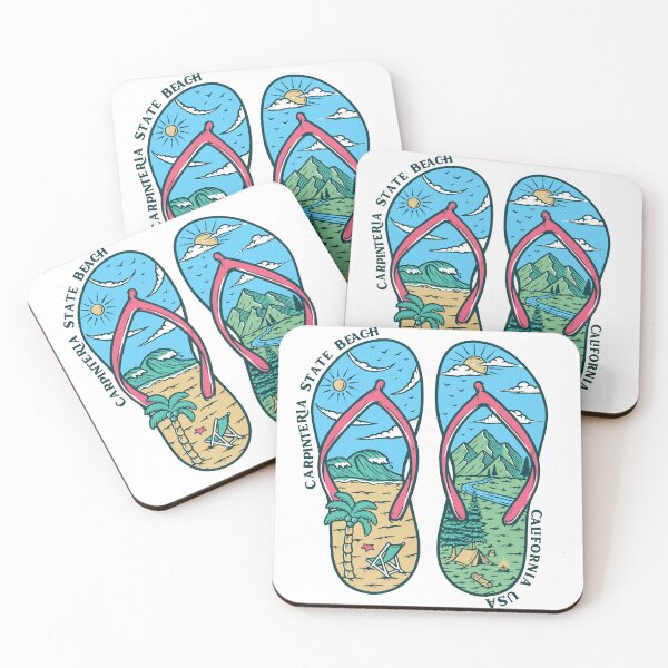 Item preview, Sandalias de playa del estado de Carpinteria designed and sold by LanikaiBeach.