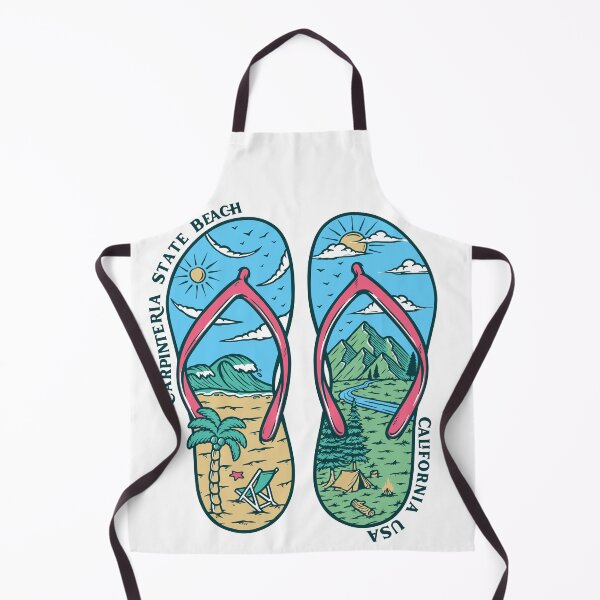 Item preview, Sandalias de playa del estado de Carpinteria designed and sold by LanikaiBeach.
