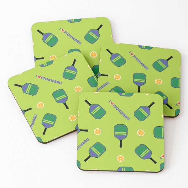 Item preview, New! I <3 Pickleball on vivid green designed and sold by EvieWoj.