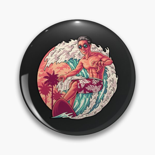 Item preview, A surfer conquers the wave on his board designed and sold by LuisBauer10.