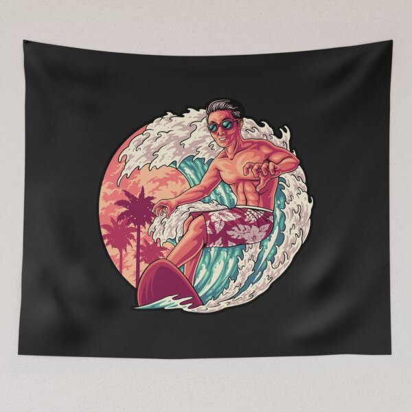 Item preview, A surfer conquers the wave on his board designed and sold by LuisBauer10.