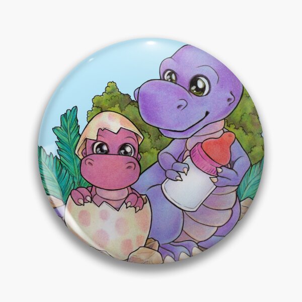 Item preview, Big Sister Cute Dino Siblings Couple designed and sold by ZadzeneaArt.